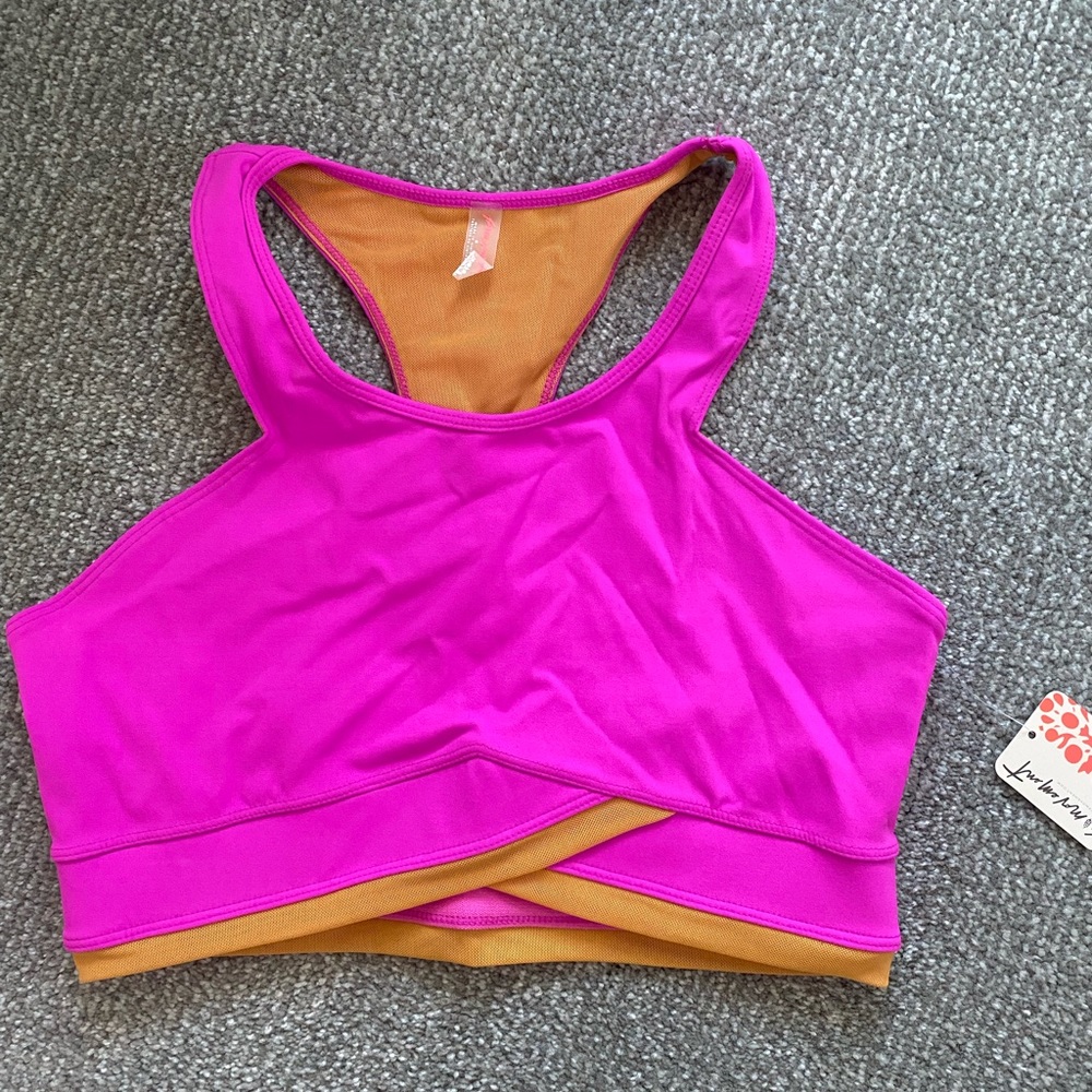 Free People Hot Pink Palm Springs Bra Medium